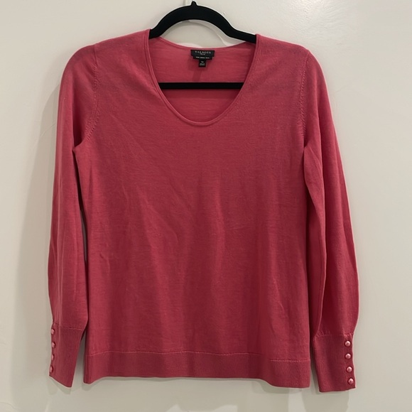 Talbots Petite 100% Pure Soft Merino V-Neck Sweater Size Small Petite - Picture 2 of 10